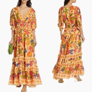 Farm Rio Tapestry Floral Maxi Dress